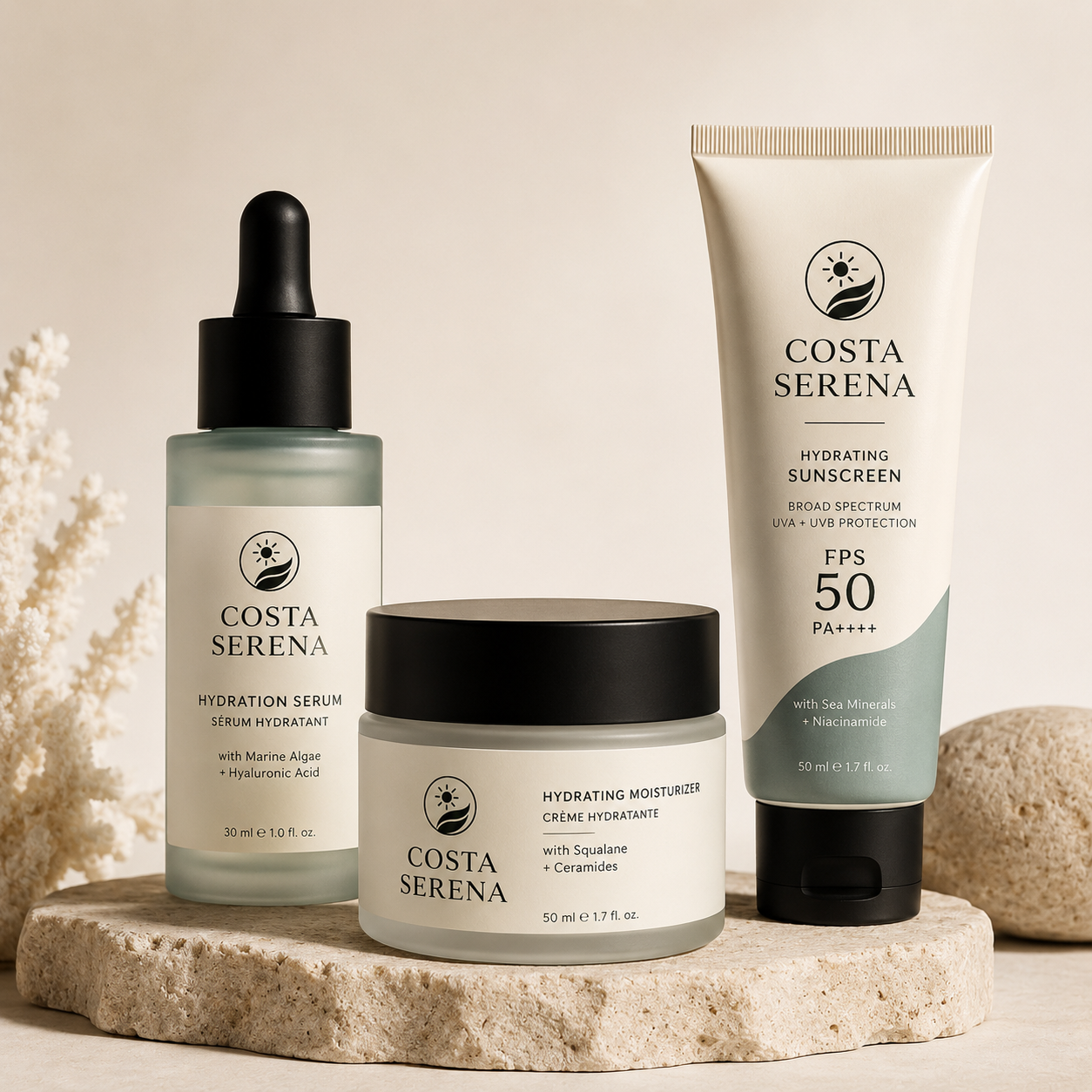 Kit hidratação Costa Serena